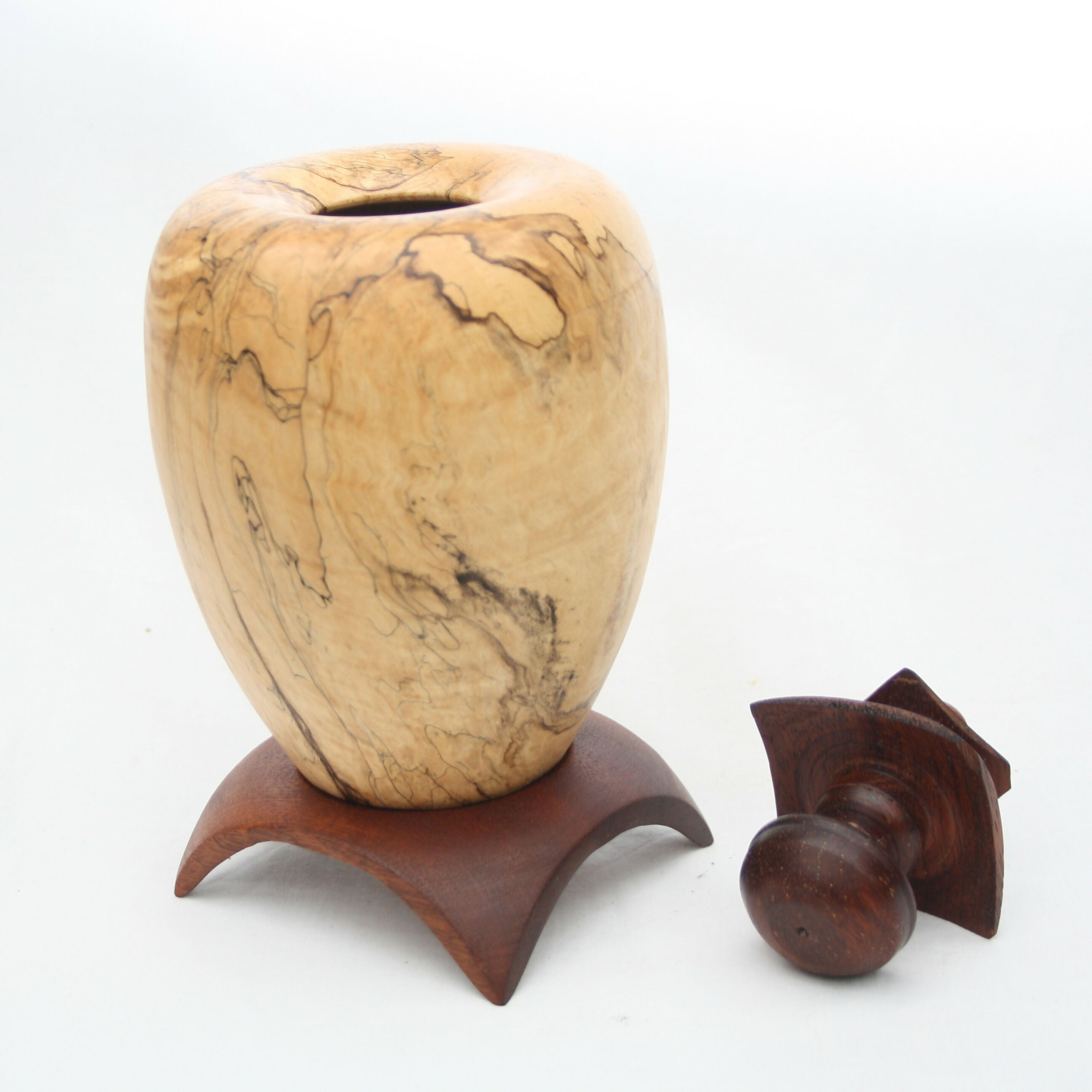 Oriental Vase with foot and lid