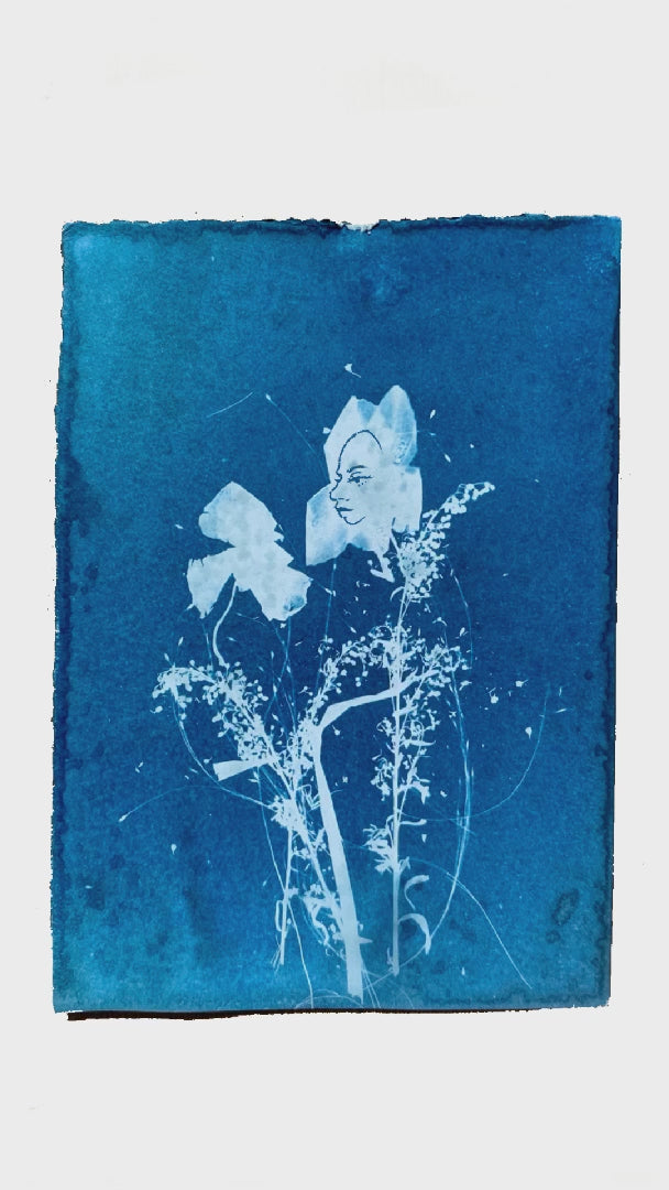 Cyanotype-experiment nr. 1 - Kunstprint