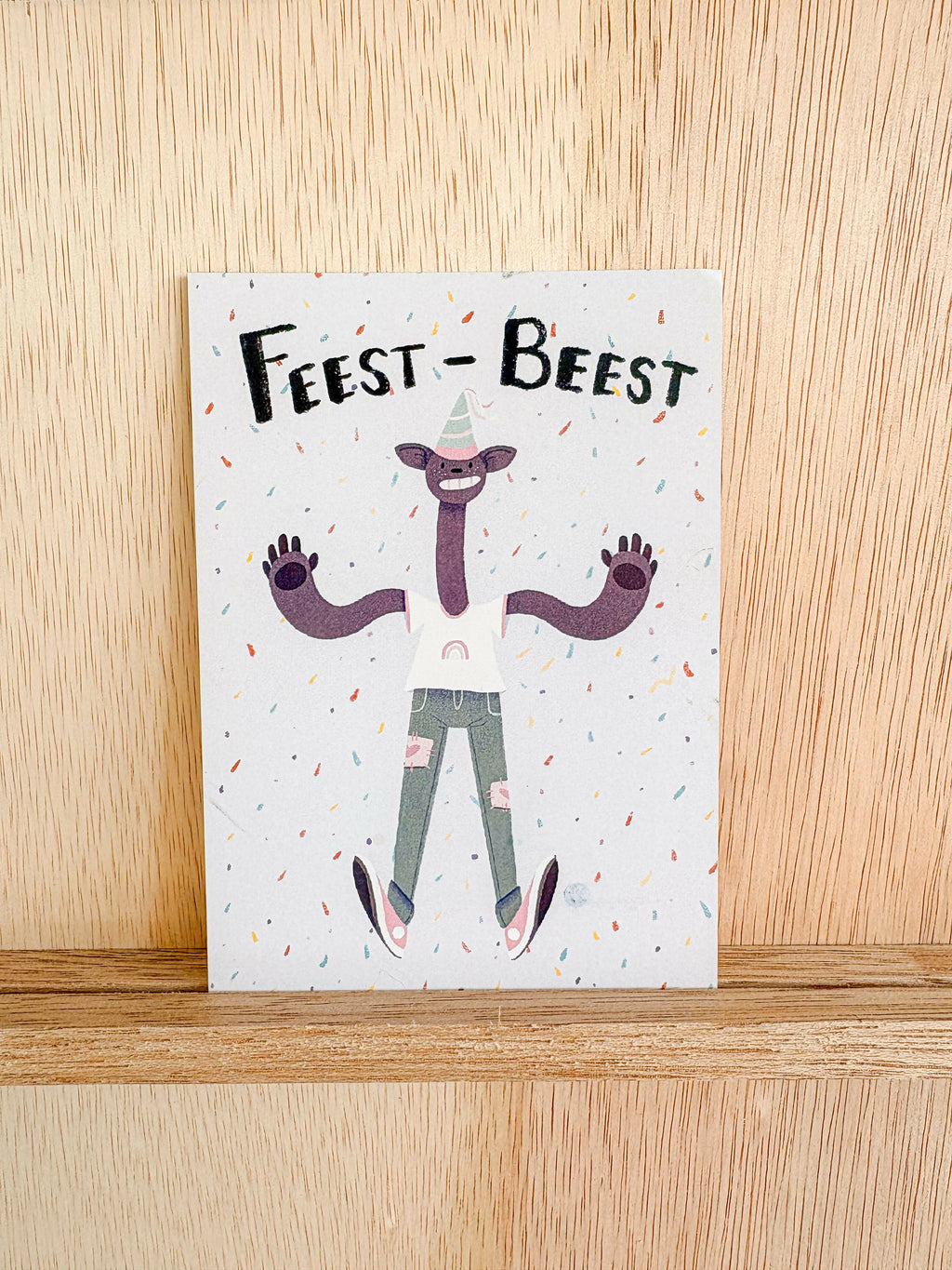 Feestbeest ansichtkaart