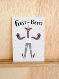 Feestbeest ansichtkaart