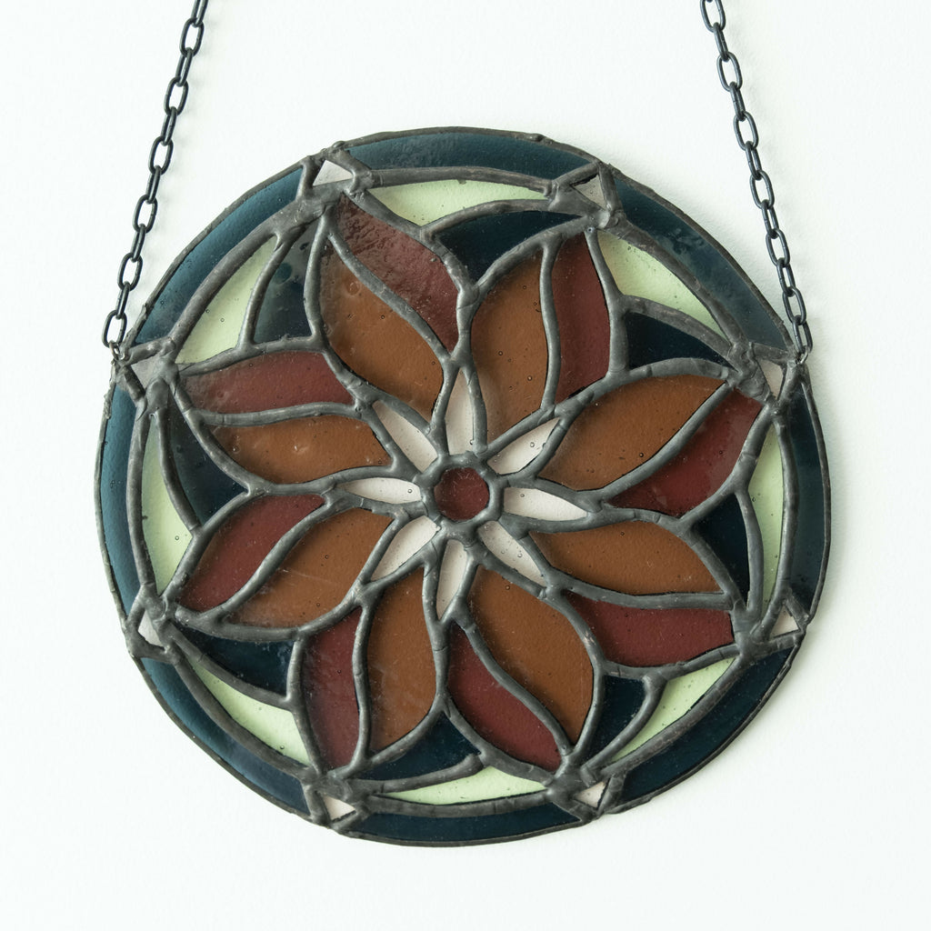 Stained Glass Mandala Pink/Green