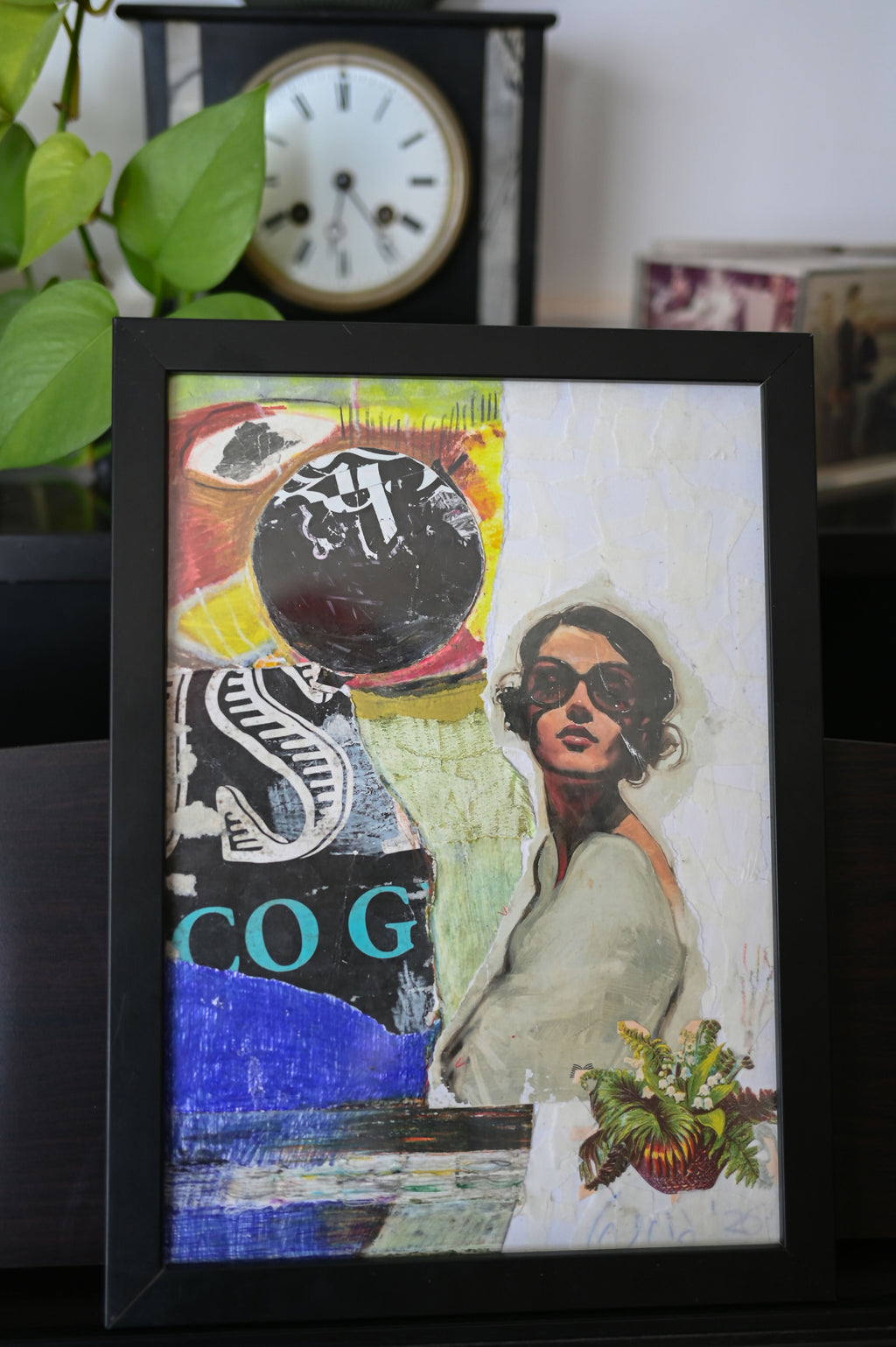 Collage op de muur met Mixed Media