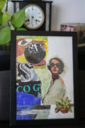 Collage op de muur met Mixed Media