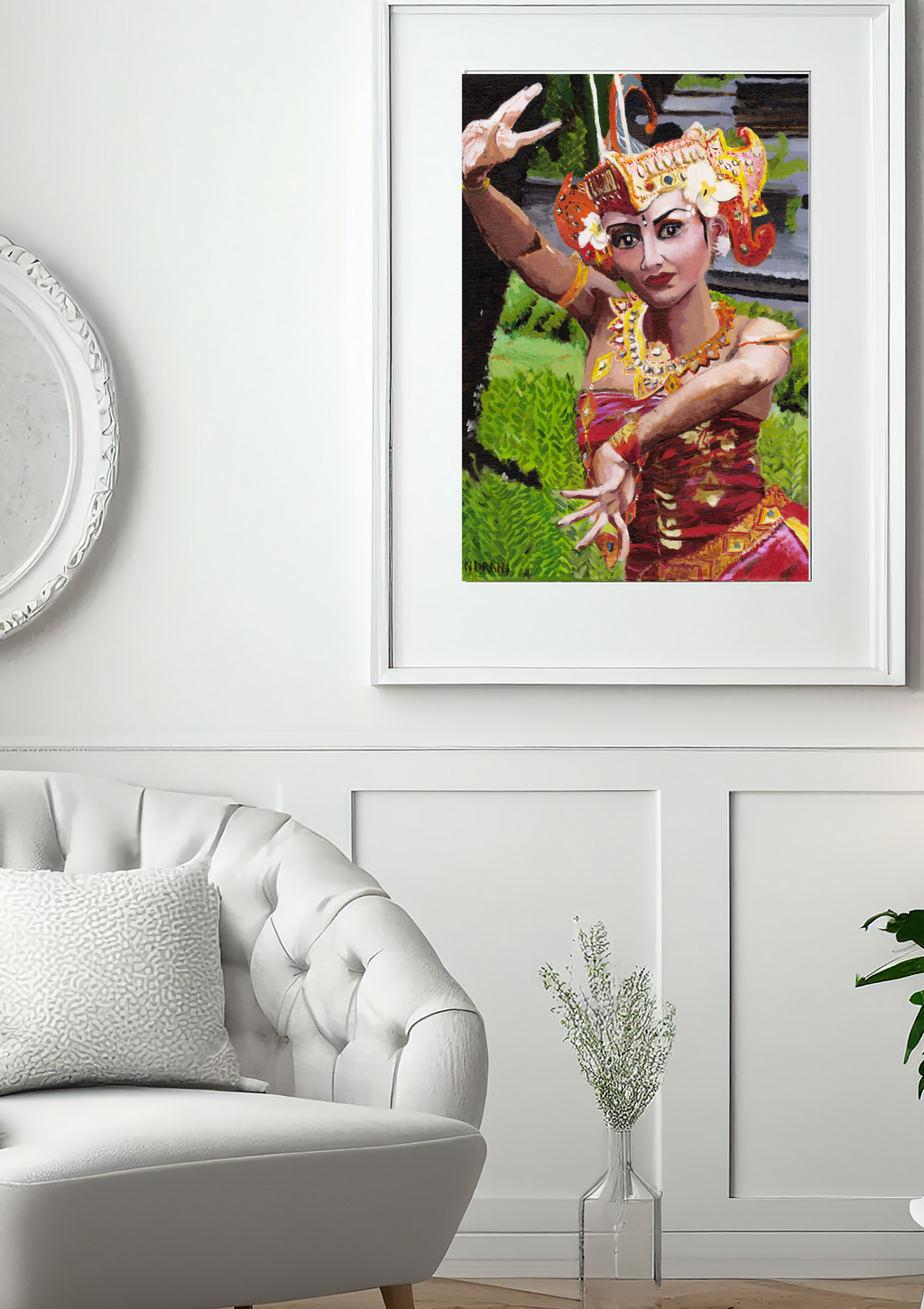 The Barong Dancer – A4 sized Fine Art Print