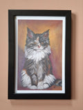 Cat print 'Luna'