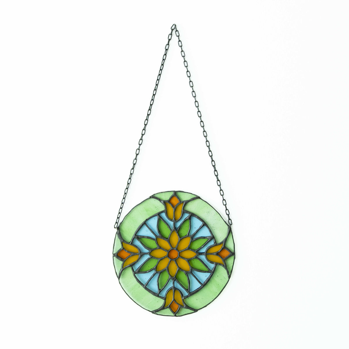 Glas in lood mandala bloem
