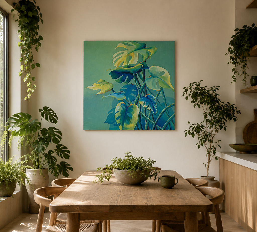Groen Botanisch Schilderij