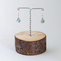 Oorbellen met blauwe onyx