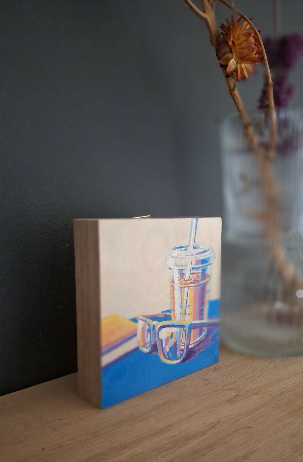 Zomerse Sferen schilderij op hout