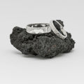 Silver landscape ring